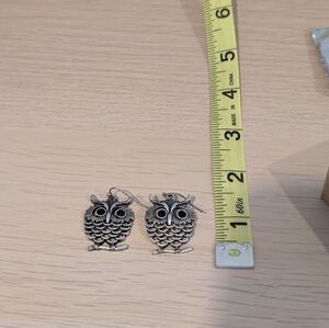 Owl dangling earrings